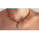 Collana conchiglia puka bronzo