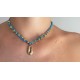 Collana conchiglia puka bronzo