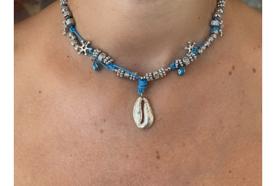 Collana conchiglia puka argento