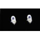 Mano universale -orecchini in argento 925 con tanzanite-