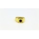 Voluntas -anello in argento 925 placcato oro  con rodolite-