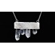 Cascata di Cristallo Mini -collana in argento 925 e quarzi grezzi-