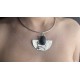 Choker argento con occhio di falco