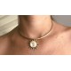 Choker sole bronzo e madre perla- 