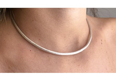 Choker argento shiny