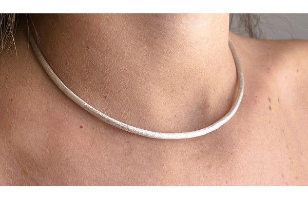 Choker argento shiny