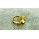 Anello in bronzo con adularia