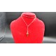 Pendolino collana in bronzo picchio con zircone rosso -Special Edition- 